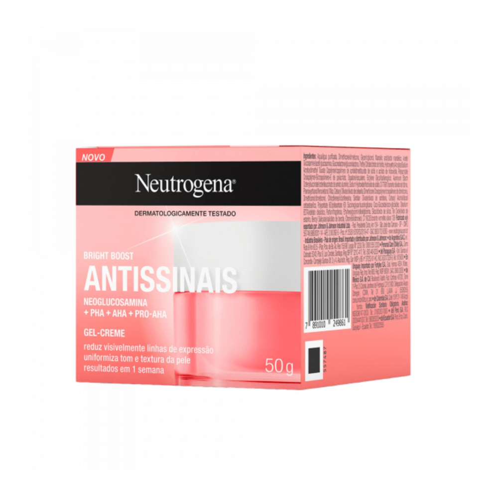Gel Creme Hidratante Neutrogena Bright Boost 50g - Image 3