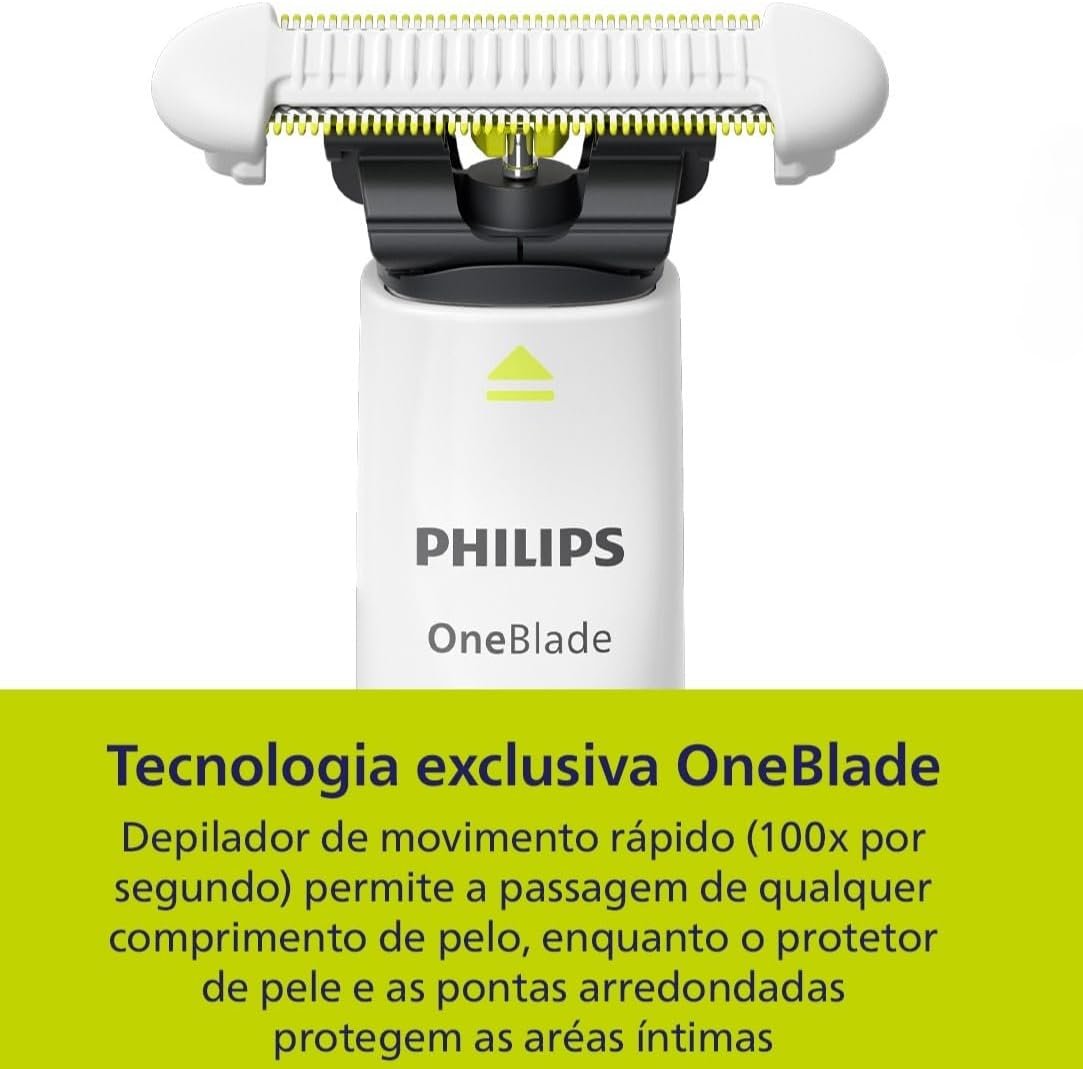 Aparador de Pelos Íntimo Philips OneBlade Intimate QP1924/10 À prova d'água - Bivolt - Image 3